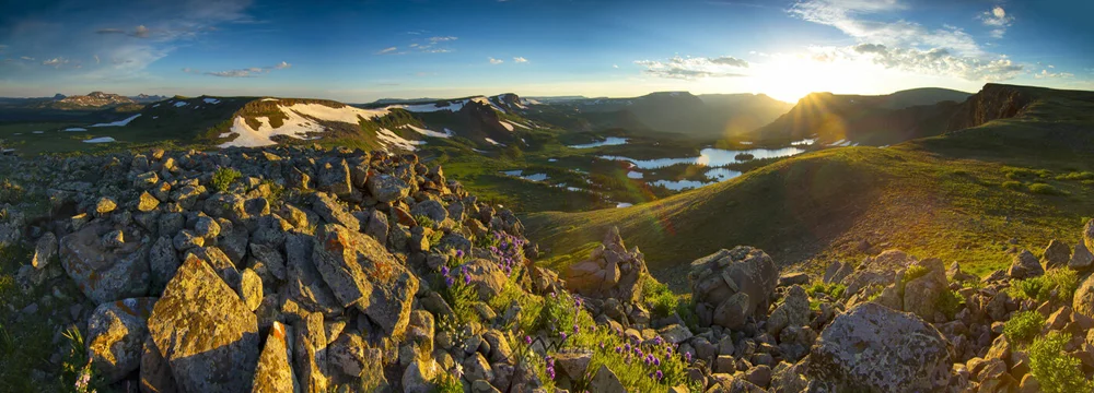 photo Island Lake Flat Tops Colorado island lake flat tops wilderness colorado panoramic noah wetzel photography