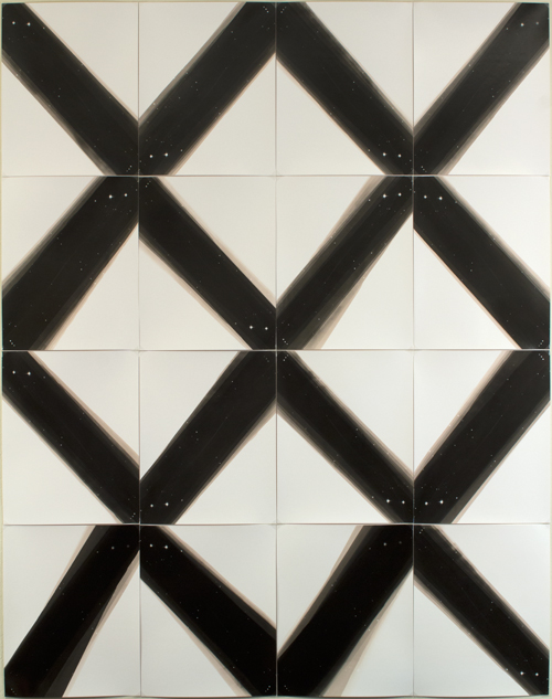  Monochrome Spectrum Lattice, 16 gelatin silver prints, 56x44", 2014 