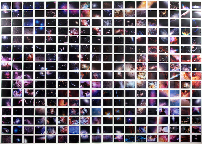  Cosmic Synthesis II, 288 Polaroids, 54x76.5", 2014 