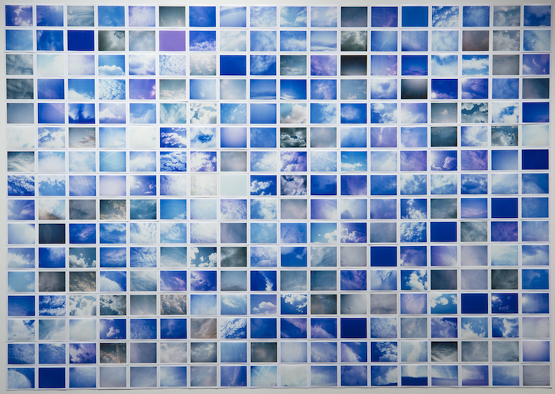  Blue, 288 Polaroids, 54x76.5", 2011 