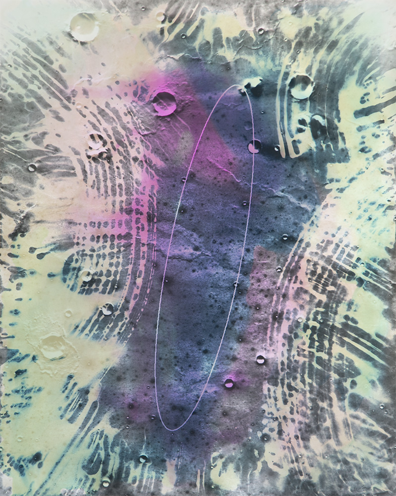  Moonwalk, Gelatin silver print and dye, 20x16", 2017 