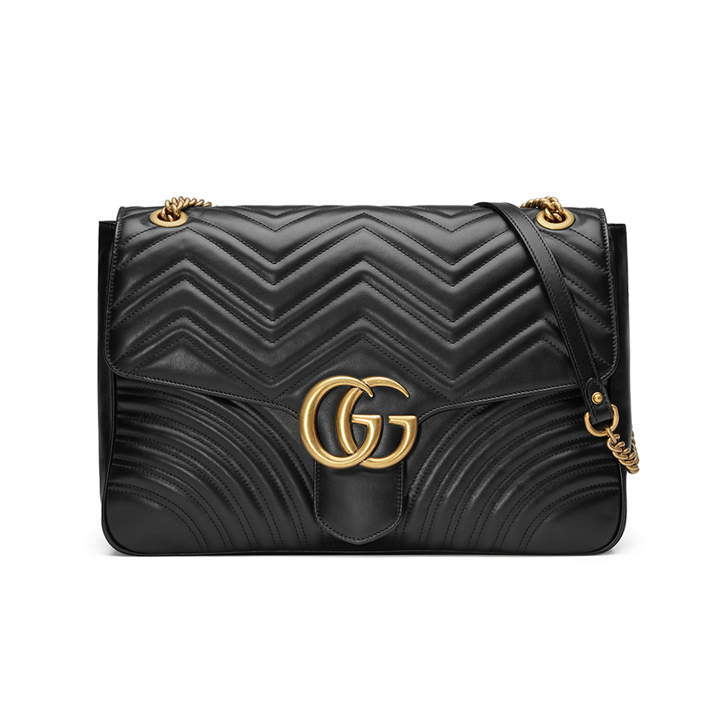 GUCCI GG MARMONT LARGE CHEVRON QUILTED 