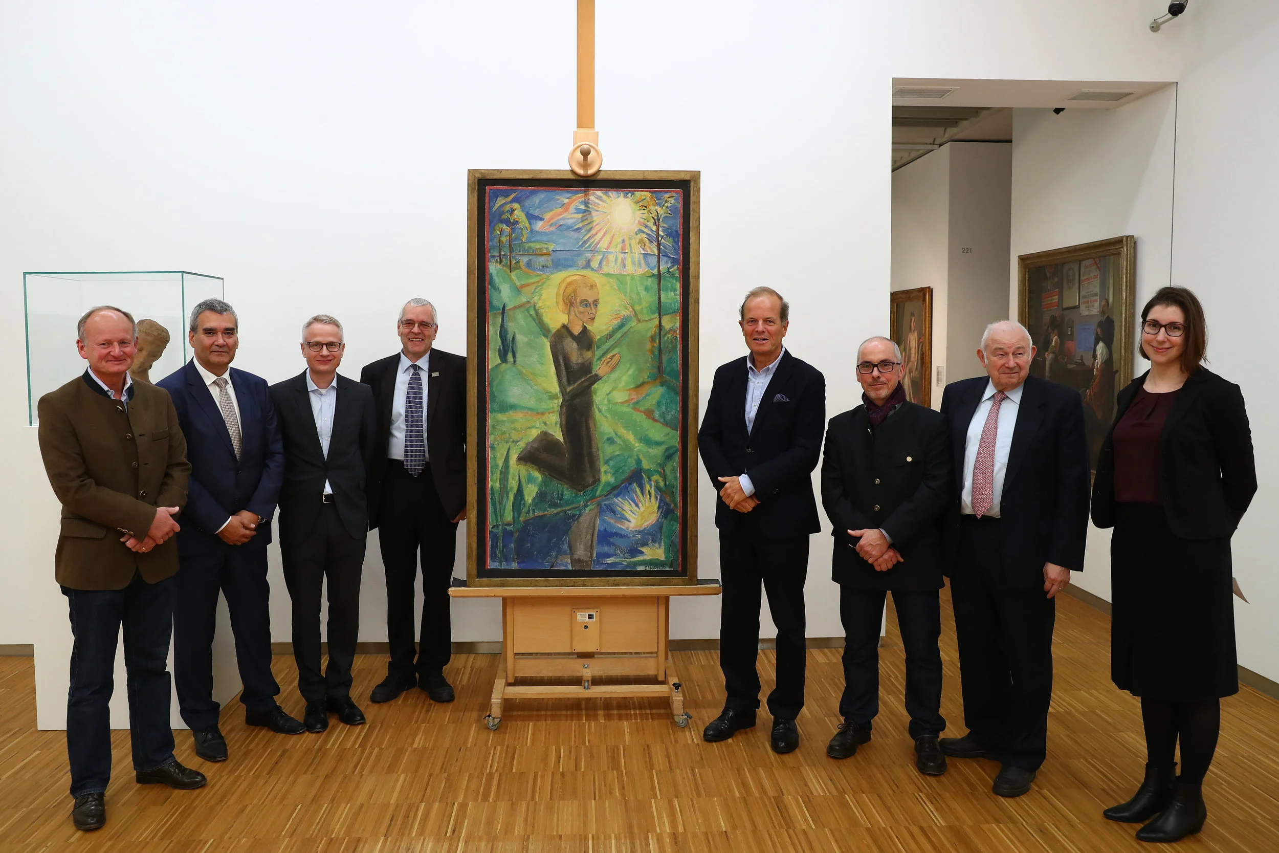 (von links: Dr. Ch. von Imhoff, G. Thoma, Dr. M. Kläver, Prof. Dr. Grossmann, H. von der Forst, R. Hattenberger, Dr. G. Beckstein, Dr. L. Beiersdorf) Fotograf: Daniel Karmann, Nürnberg