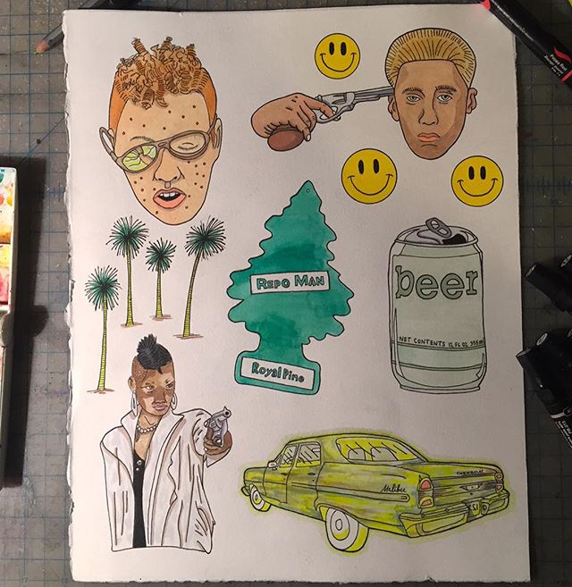 Fun Repo Man commission. Thanks Hannah!
.
.
.
.
#repoman #chevrolet #illustration