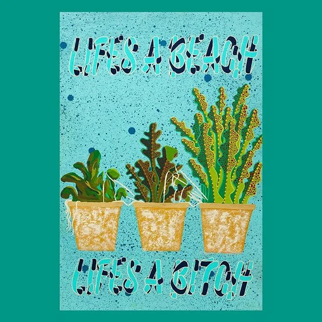 Life&rsquo;s a Beach, Life&rsquo;s a Bitch.
.
.
.
.
#seattleartist #pnwart #illustration #drawing #art #artist #illustrator #artoftheday #instalike #instagood #instafollow #karlmaxx