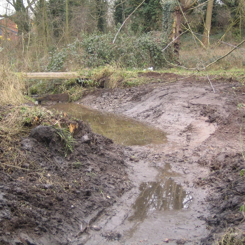 CHANNELS AFTER SILT REMOVAL