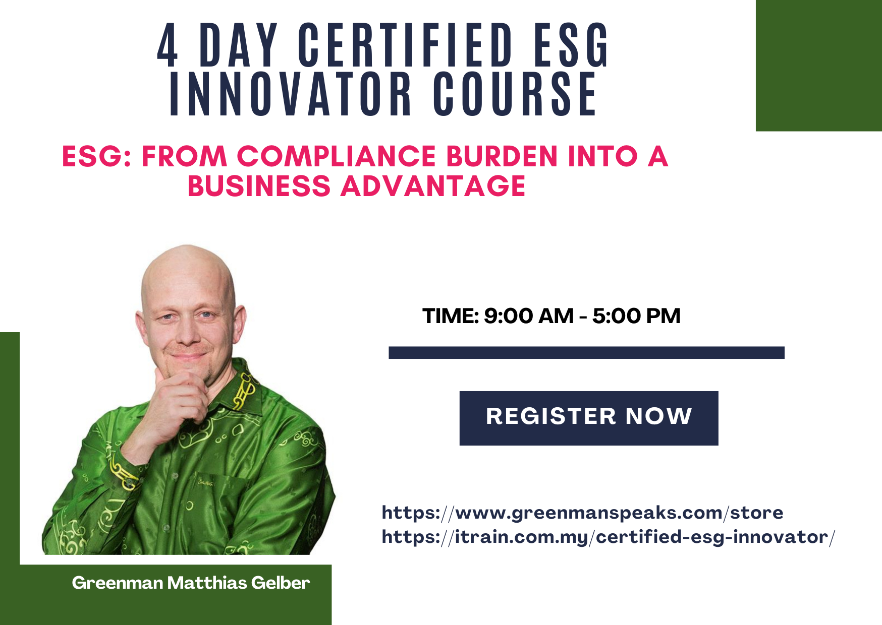 CERTIFIED  ESG  INNOVATOR  (CESGI)