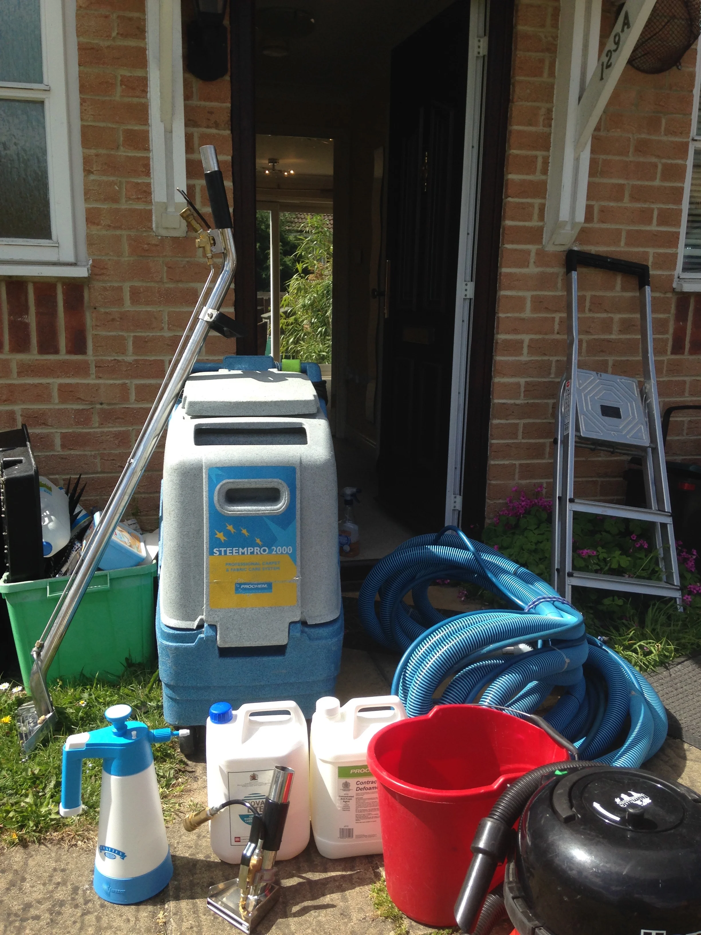 Professional carpet cleaning equipment
