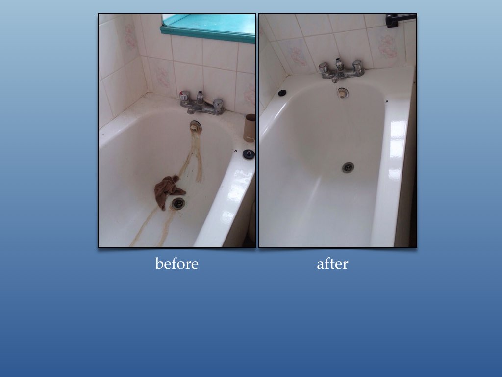 Bath cleaning difference
