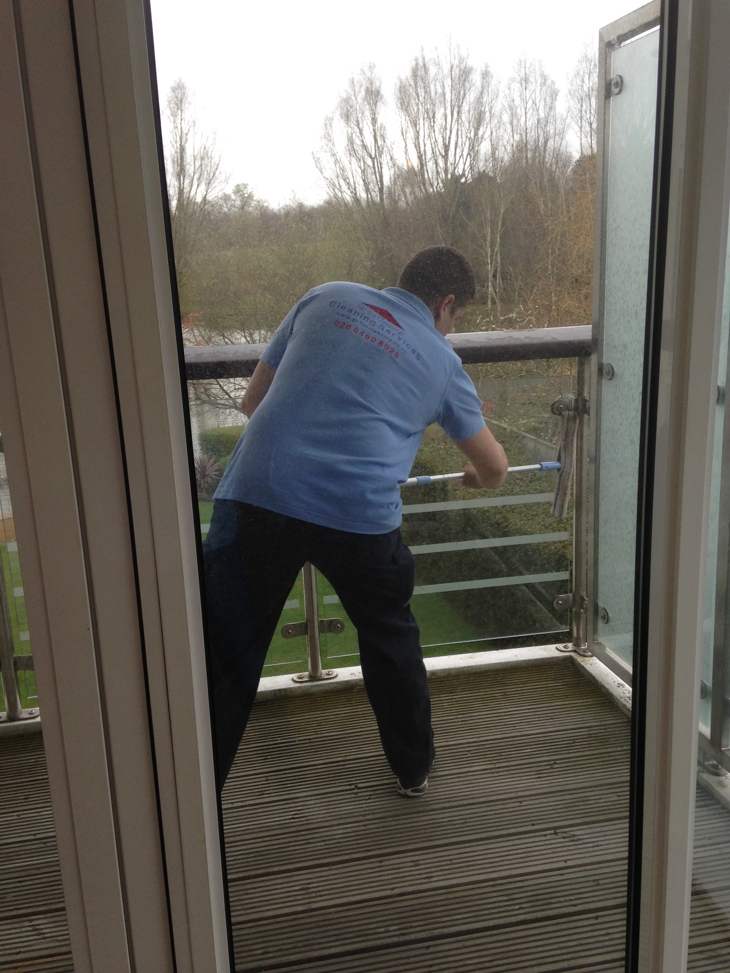 Balcony cleaning