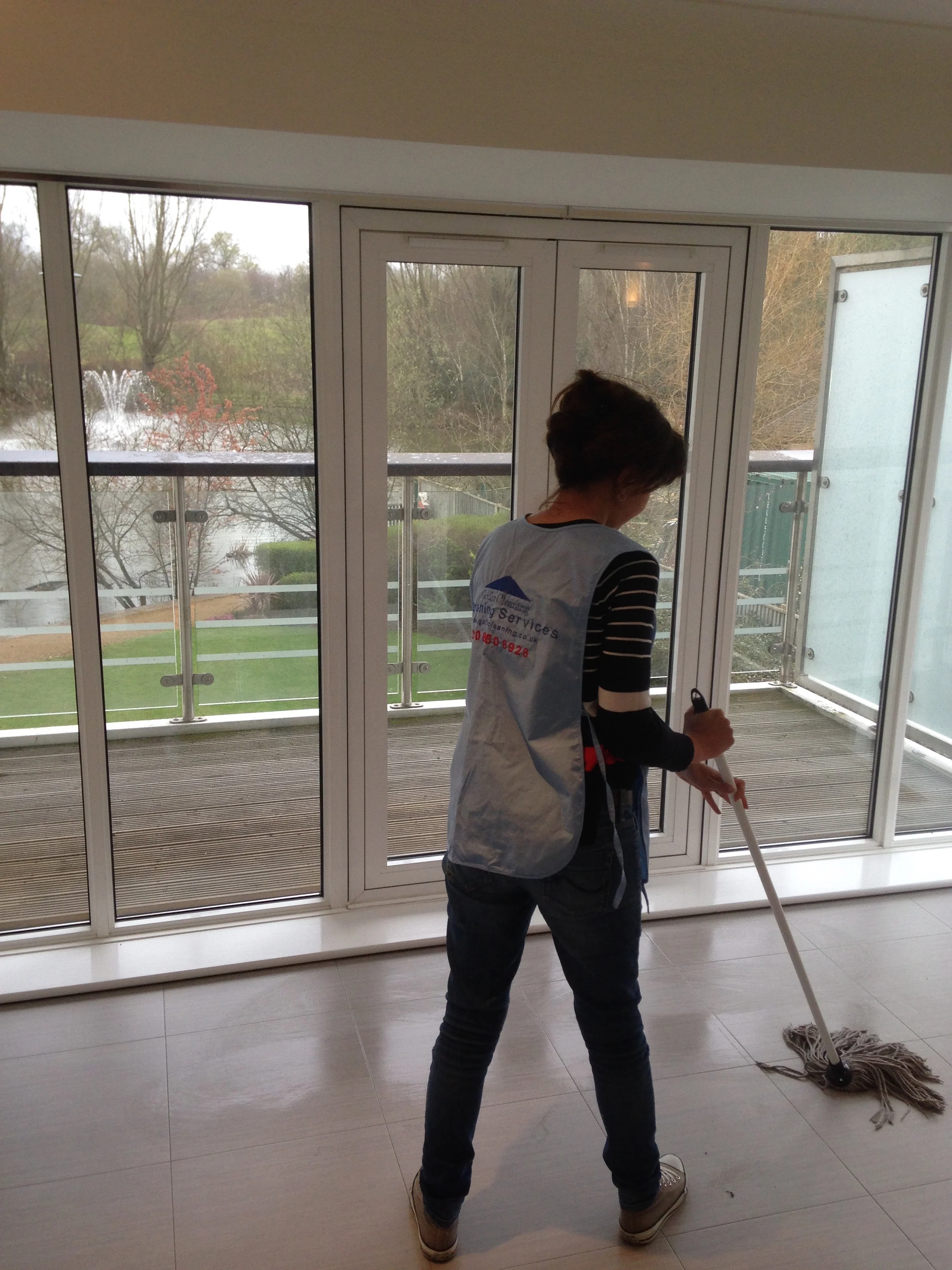 Cleaner mopping