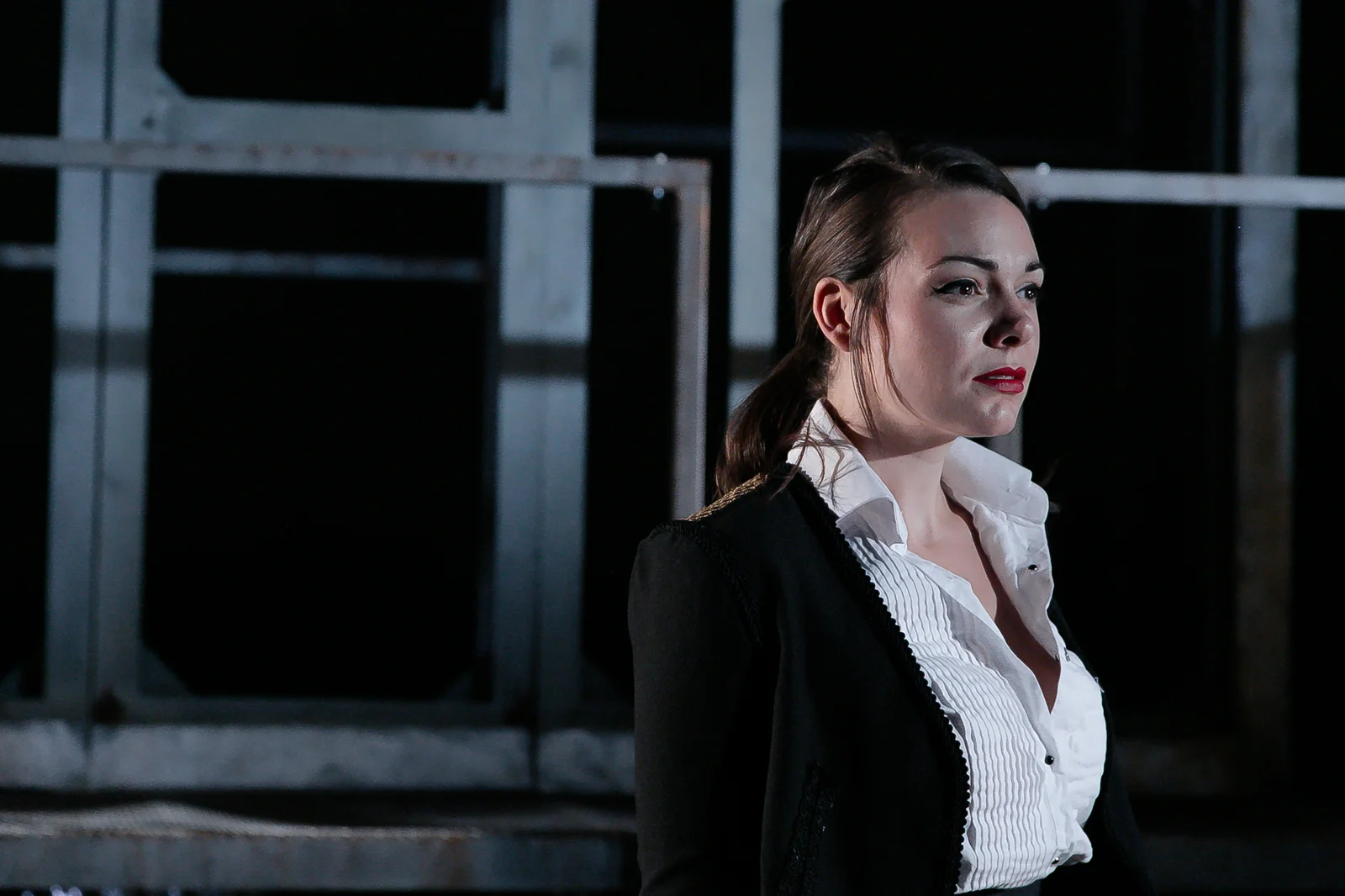 Carmen (OperaUpClose) Lilly Papaioannou (Carmen). Photo Andreas Greiger.