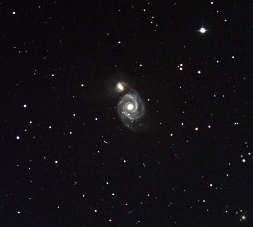 Whirlpool Galaxy (M 51). (Photo credit: Richard Johnson).