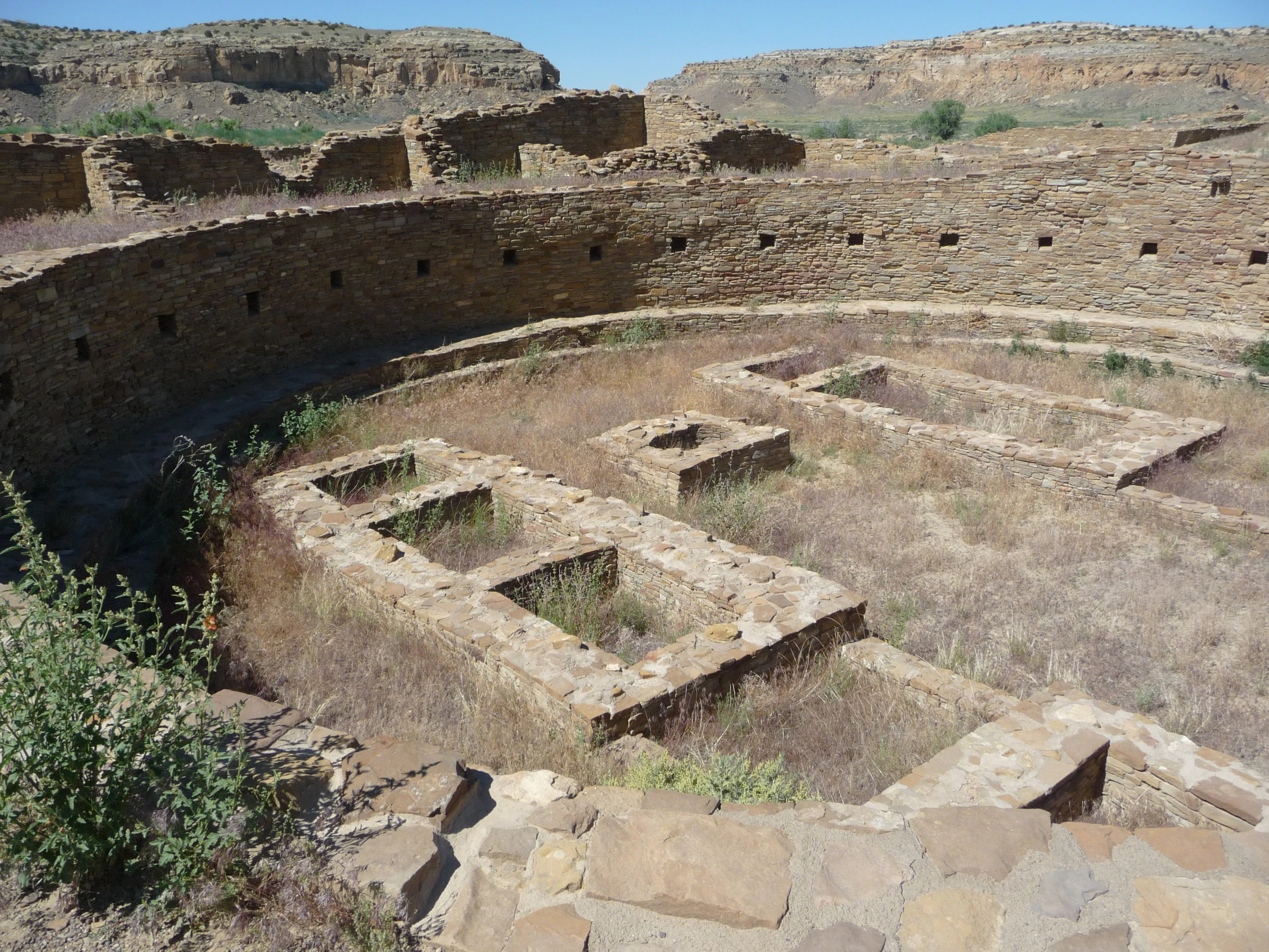 A great kiva on the floor of Pueblo Bonito, Chaco Canyon. Photo credit: Alissa Simon