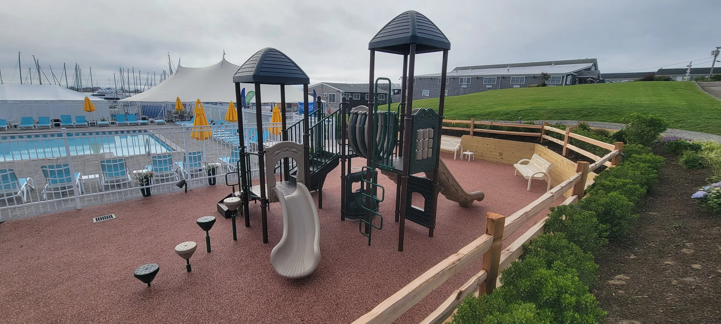 Playground at Champlain’s Hotel, Marina and Resort in Block Island, RI