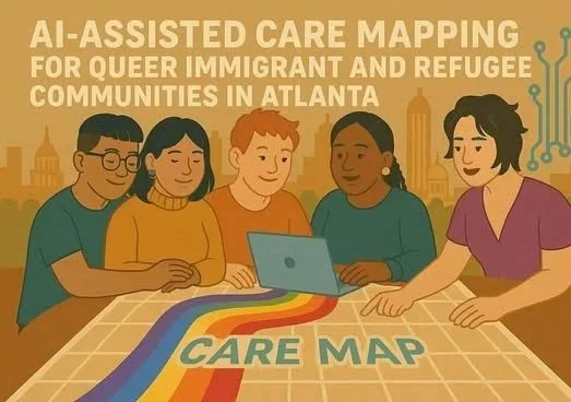 Using AI to Visualize Interconnected LGBTQ+ Identities and Communities of Care in Atlanta