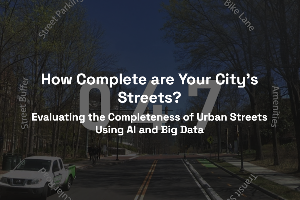 Screenshot from the Complete Streets application on April 29, 2026.
