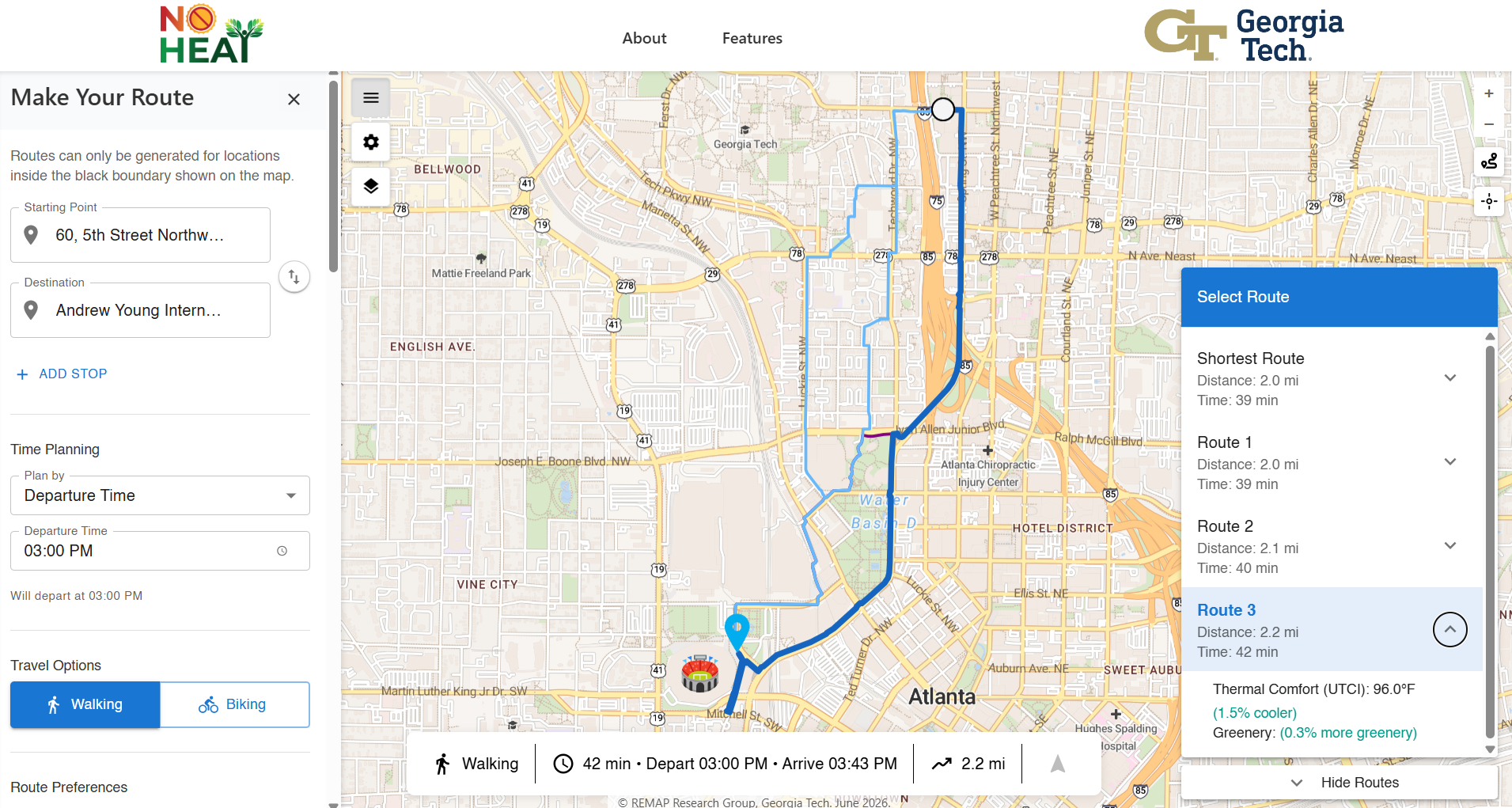 Route 3 result from Cool Routes app.