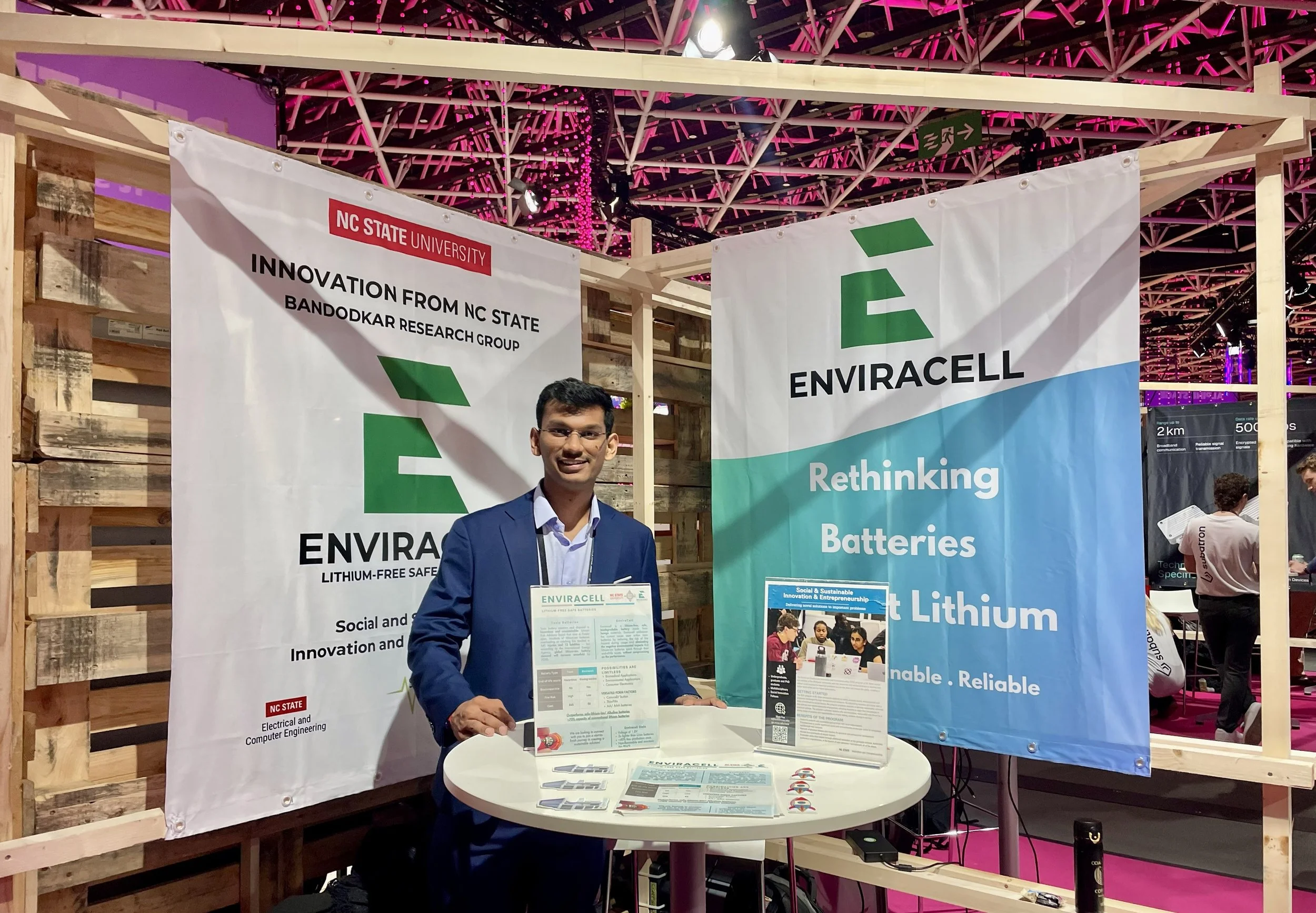 EnviraCell booth at the START Summit in March 2026. Photo: EnviraCell/Bhavya Jain.