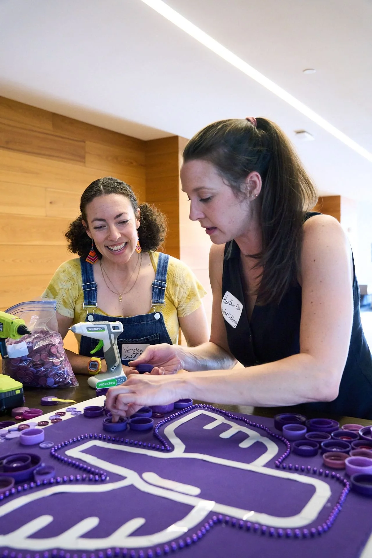 Events have also included collaborating on an interactive art piece using upcycled materials, hosted by No More Liddering, to naturally foster organic friendships, conversations, and connections.