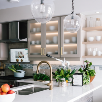 Output image of cognitively friendly kitchen cabinets, generated by the AI models trained using SimTigrate Design Center’s Home Design Guidelines. Source: Ibrahim Bilau.