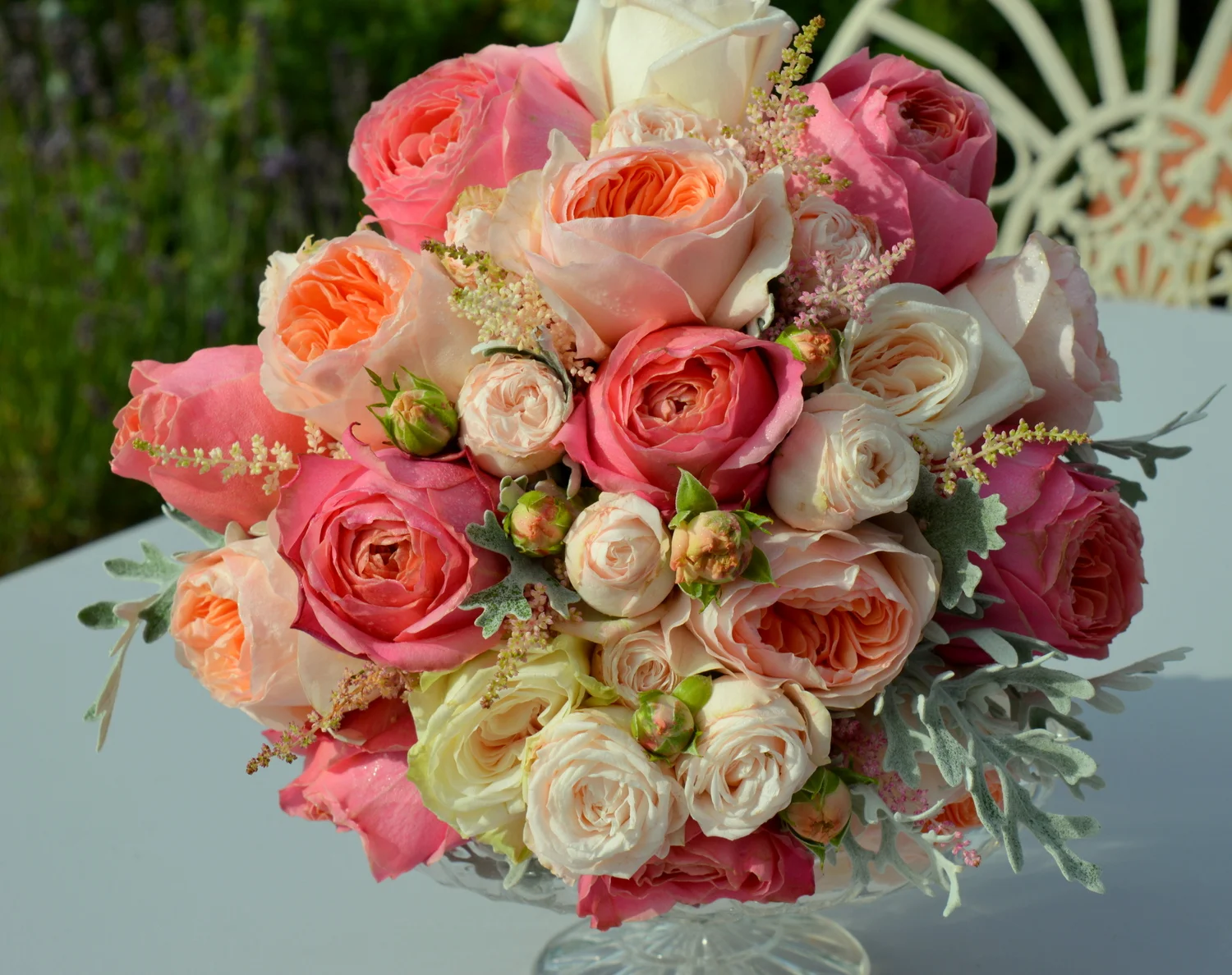Beautiful Bridal Bouquet with Garden style Roses