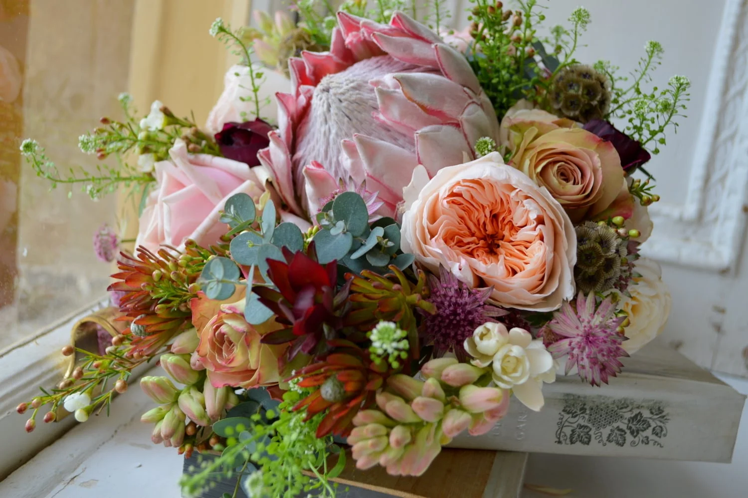 Bohemian style bridal bouquet