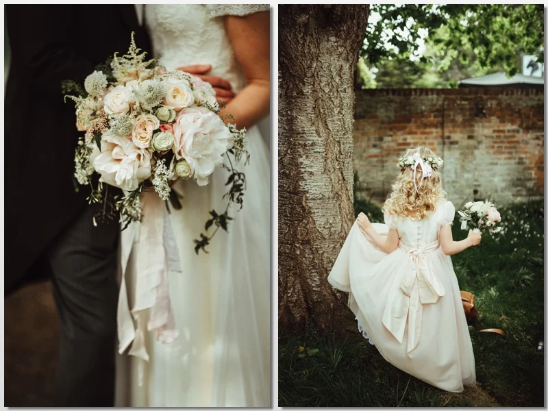 Blush coloured spring wedding in Buckinghamshire