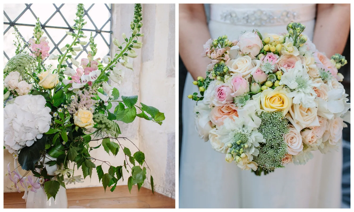 Pastel spring wedding in pastel shades at Nether Winchendon House Buckinghamshire