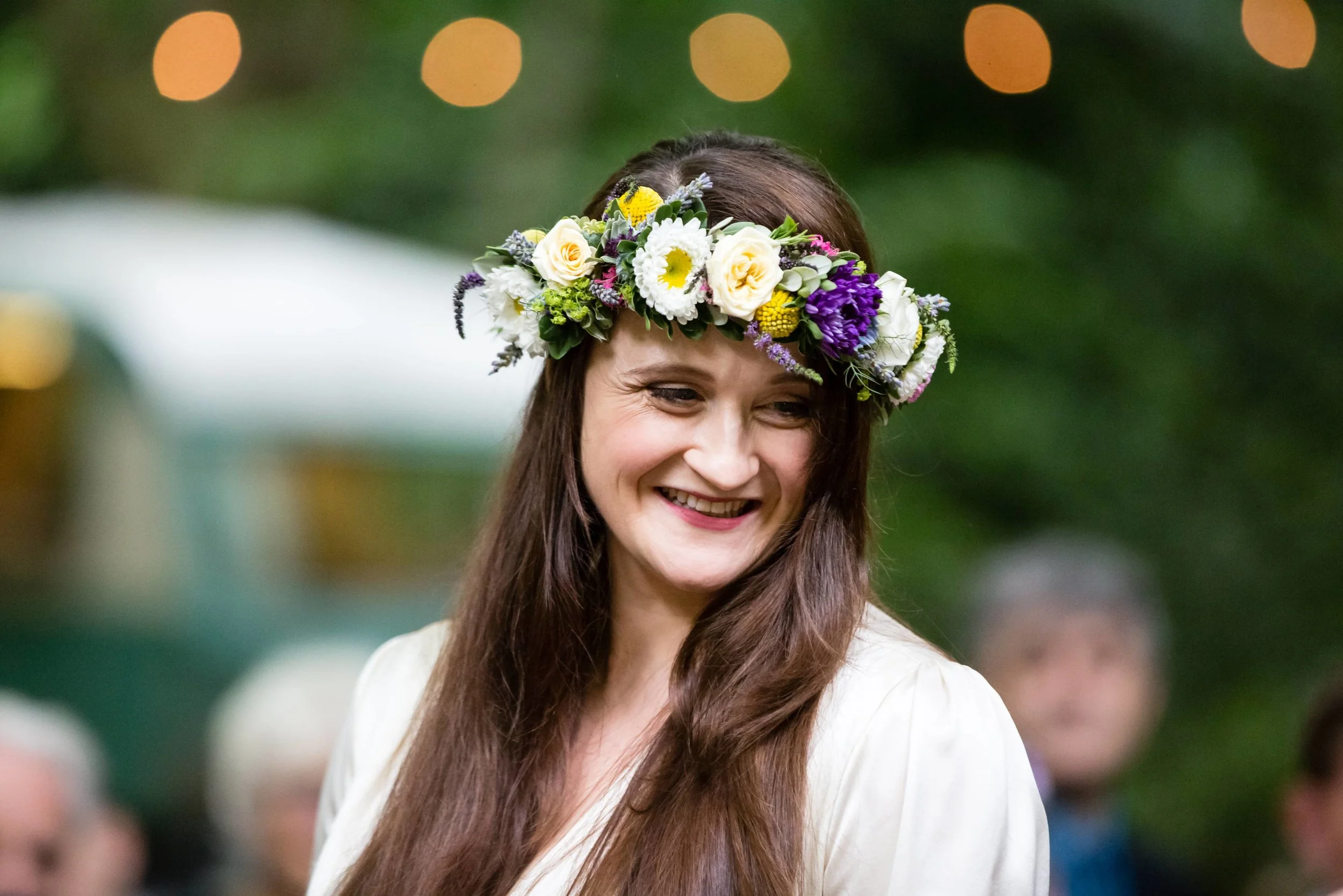 Summer bridal floral crown 