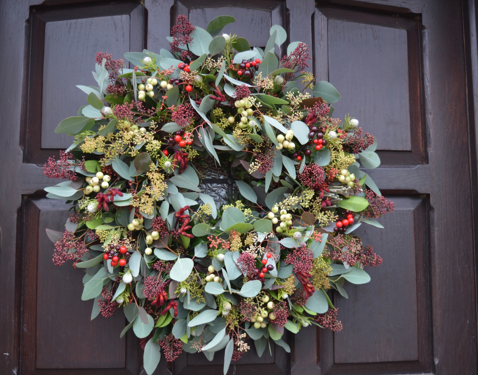 Foliage and skimmer Christmas Wreath
