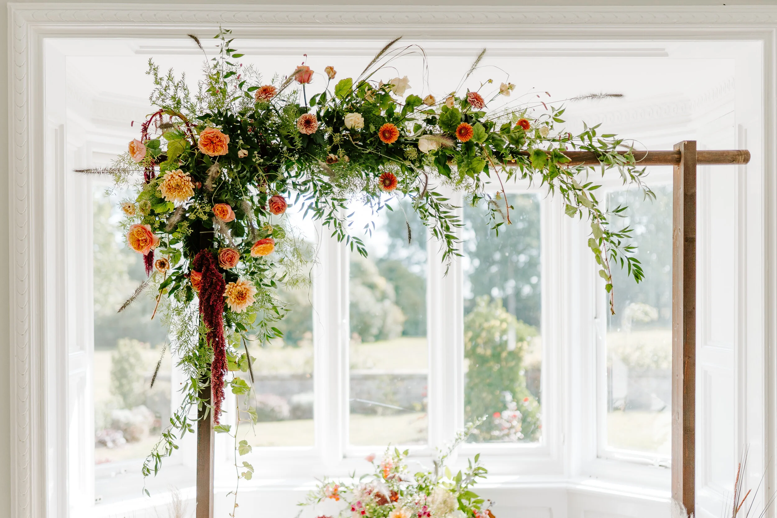 floral wedding arch