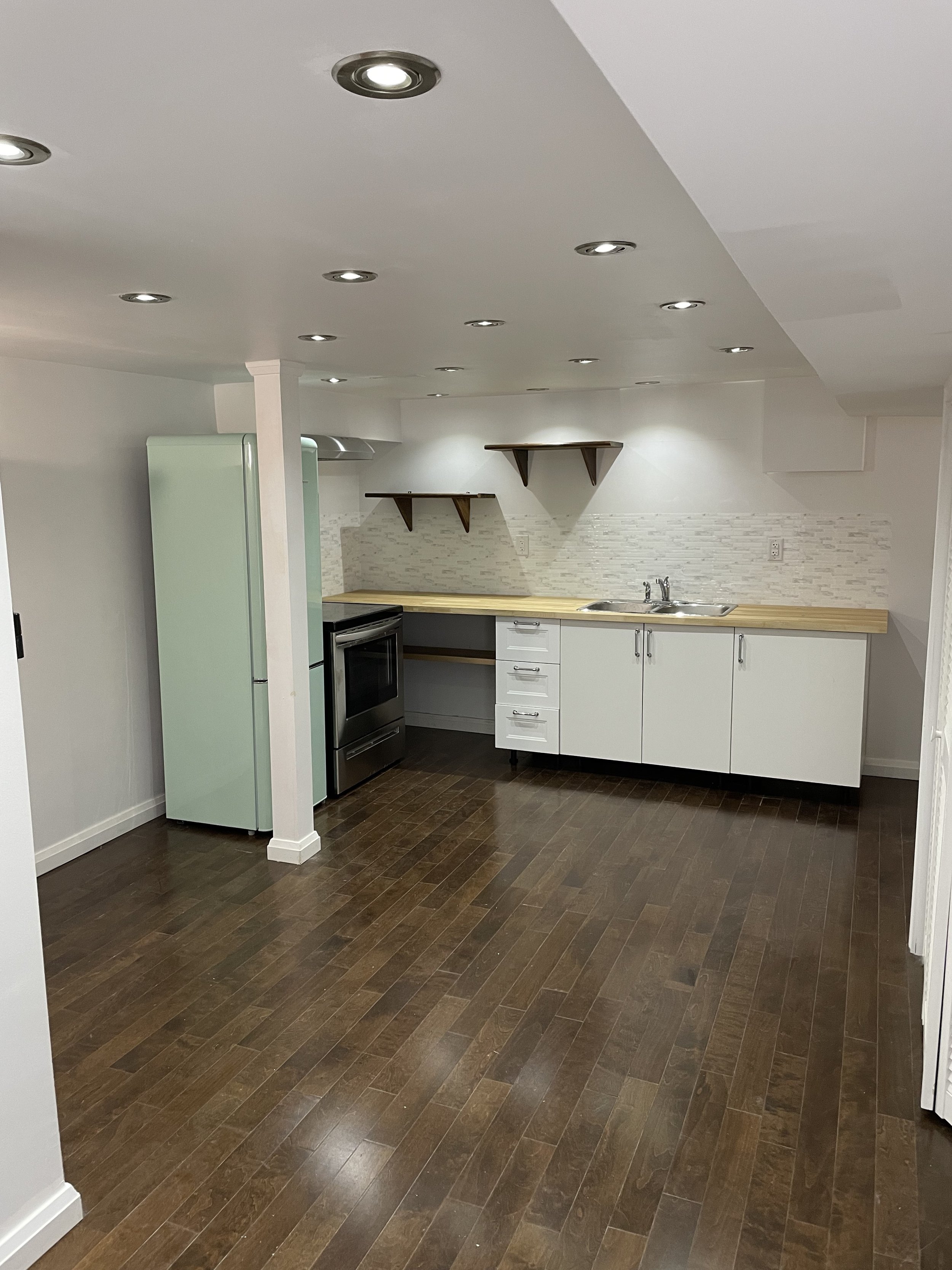  Basement kitchen, after renovations 