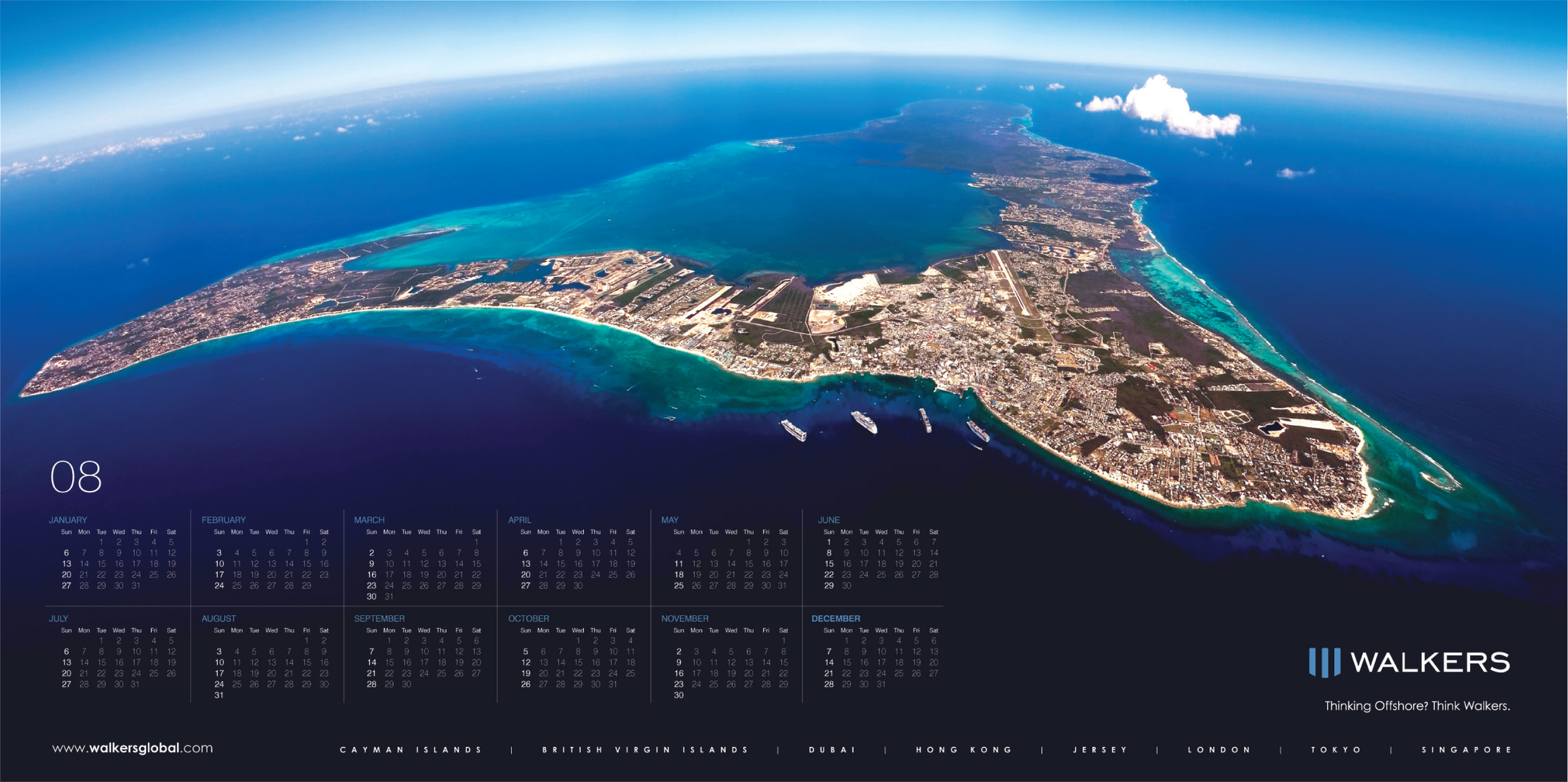 Walkers Global Calendar