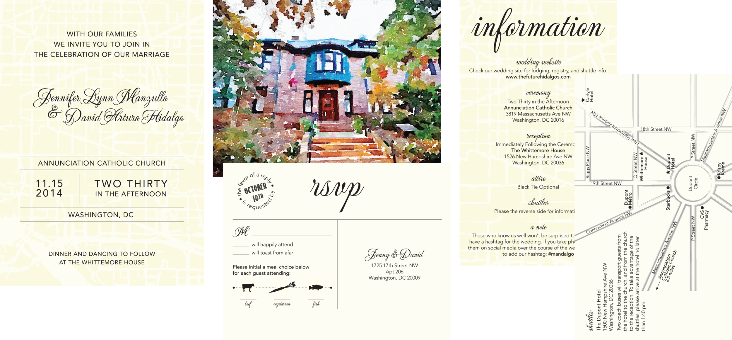 Manzullo/Hidalgo Wedding Invitation Suite