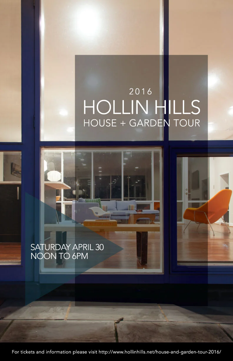 Hollin Hills House + Garden Tour Poster