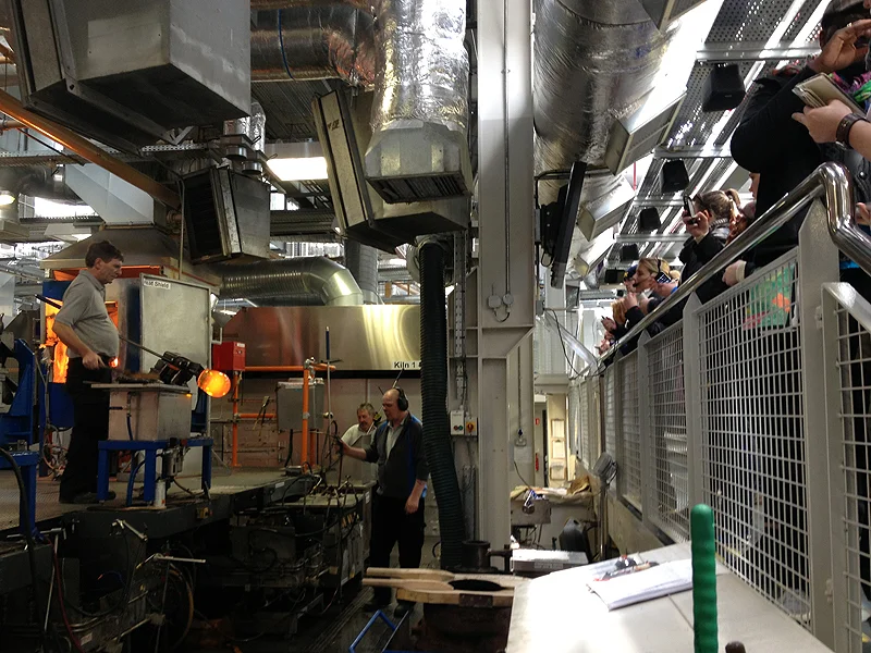 The theater of production at Waterford Crystal.