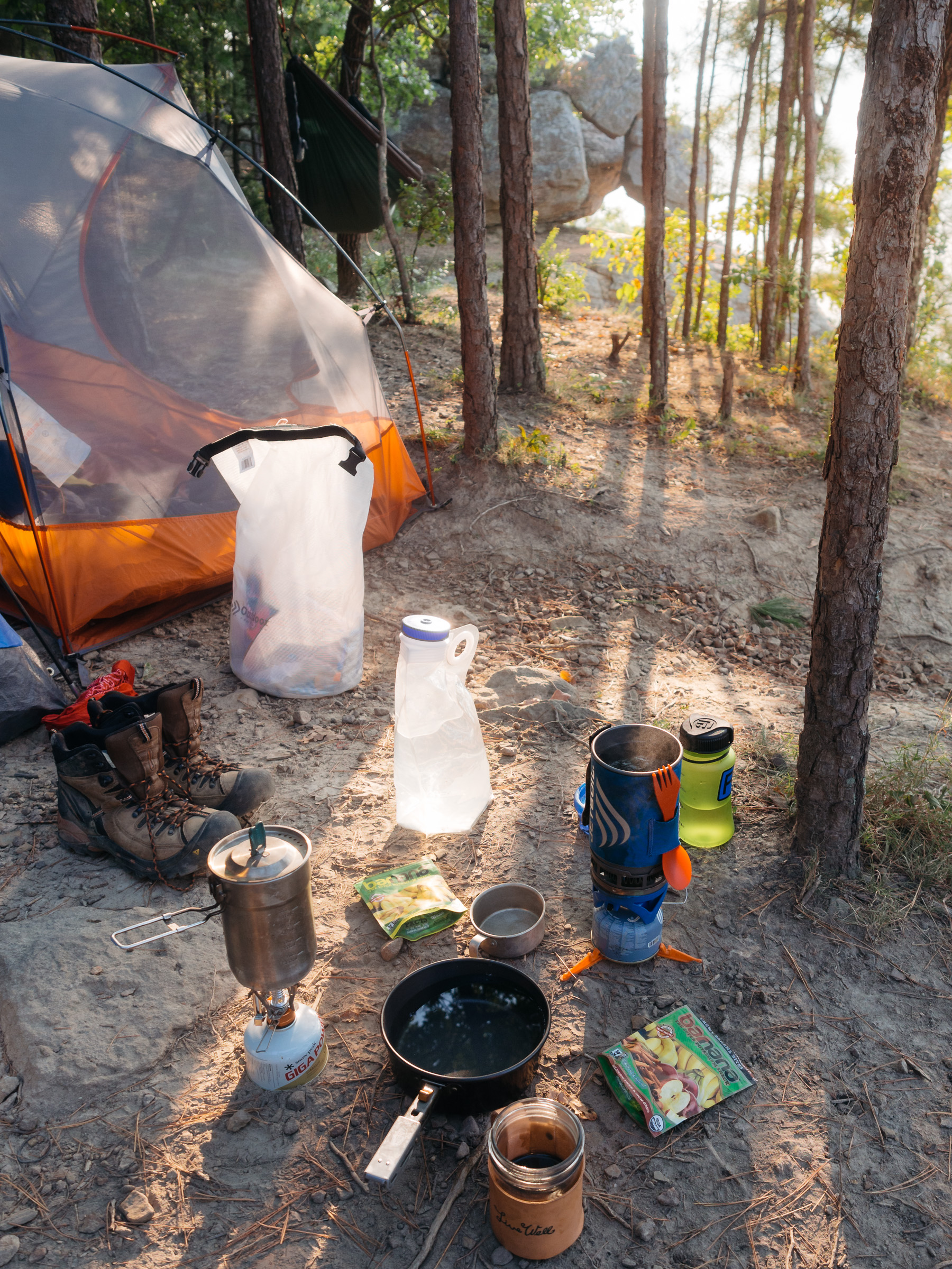  Barnana an all natural trail snack asked us to take a photo in a natural camp setting to be posted on their social media channels.&nbsp; 