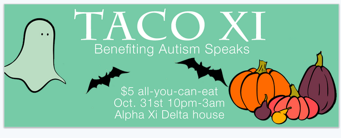 Facebook ad for my sorority's bi-annual fundraiser