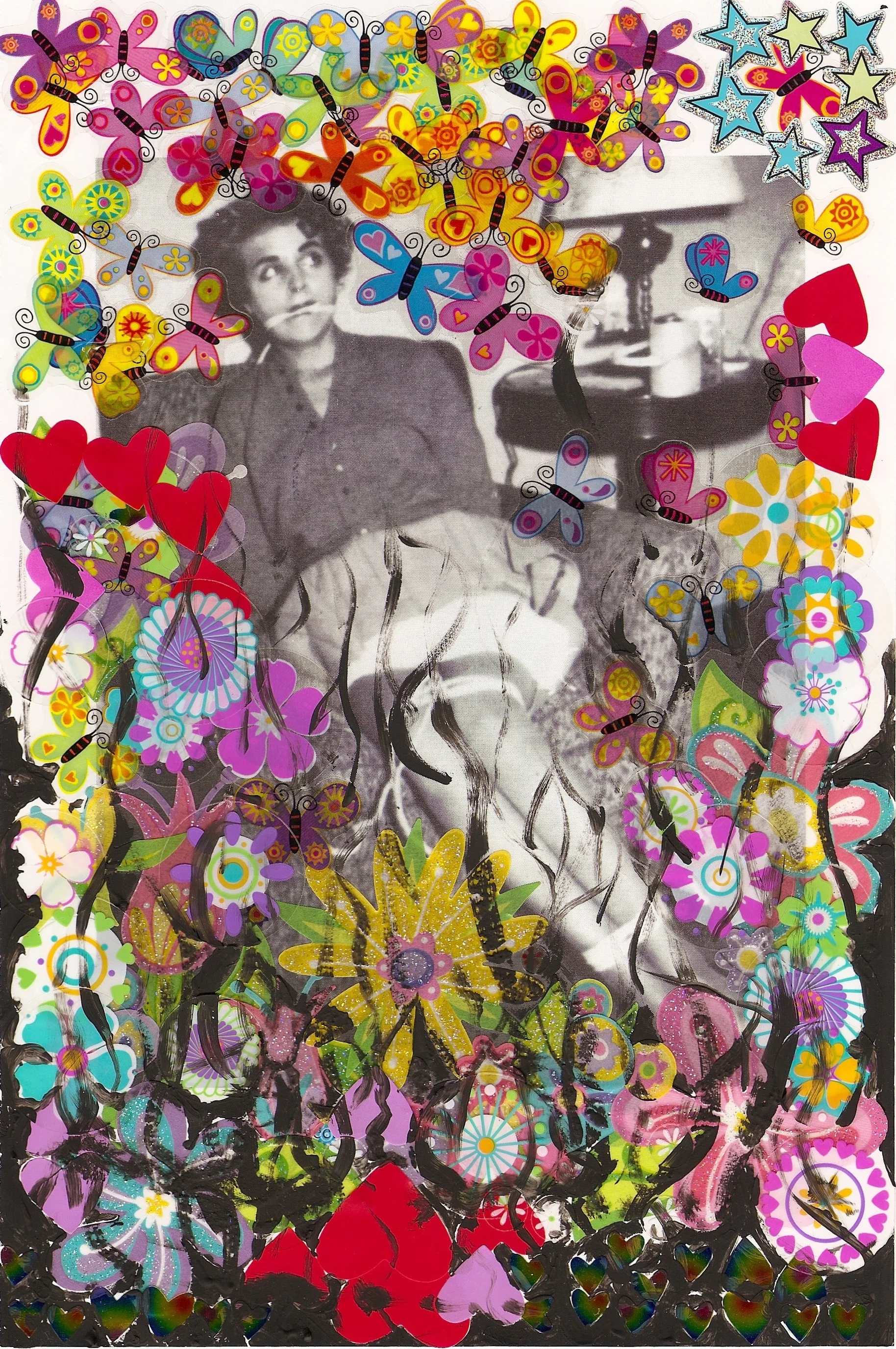 Untitled Mixed Media 16.5"x14.5" (framed) 2010