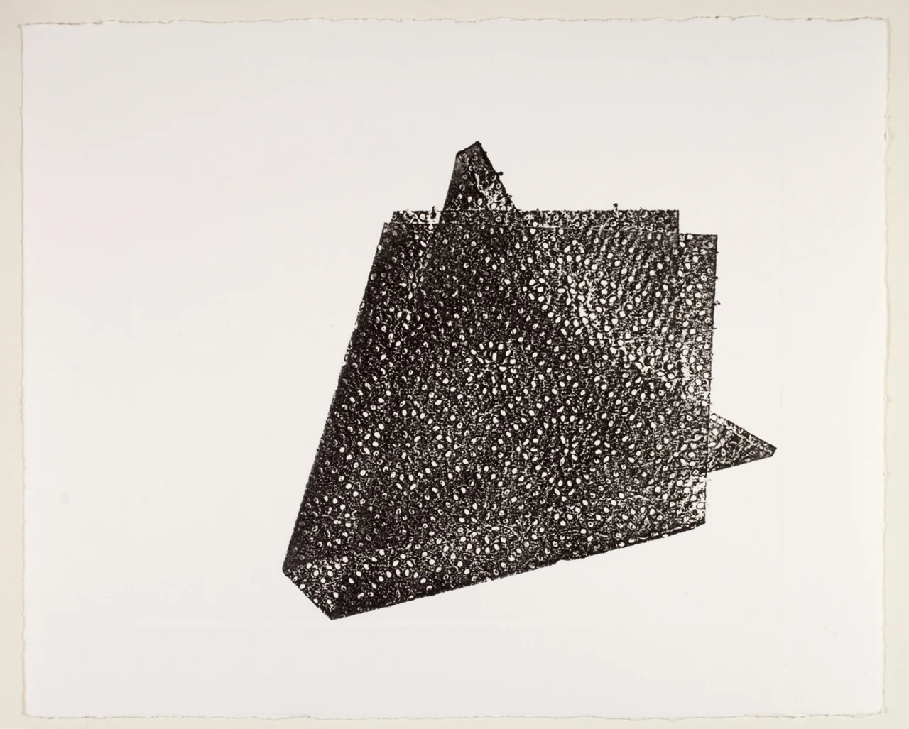 100 Sheets (Paper towel print) , 2016 Monotype 8 x 10 inches