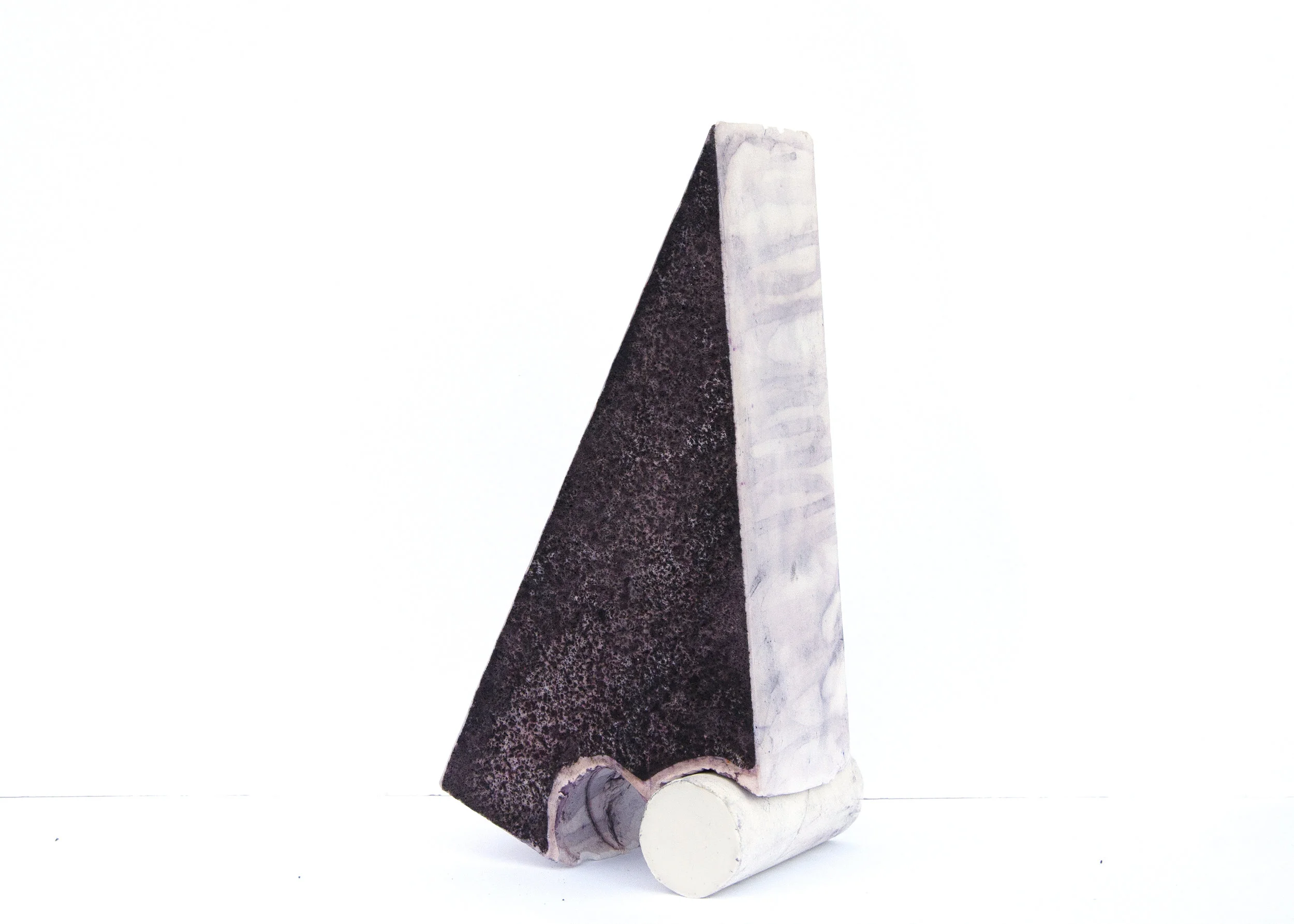 Untitled, Outhouse Series, 2018 Plaster, dye 5 x 4 x 13 in