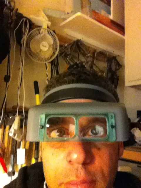 Late night in the studio