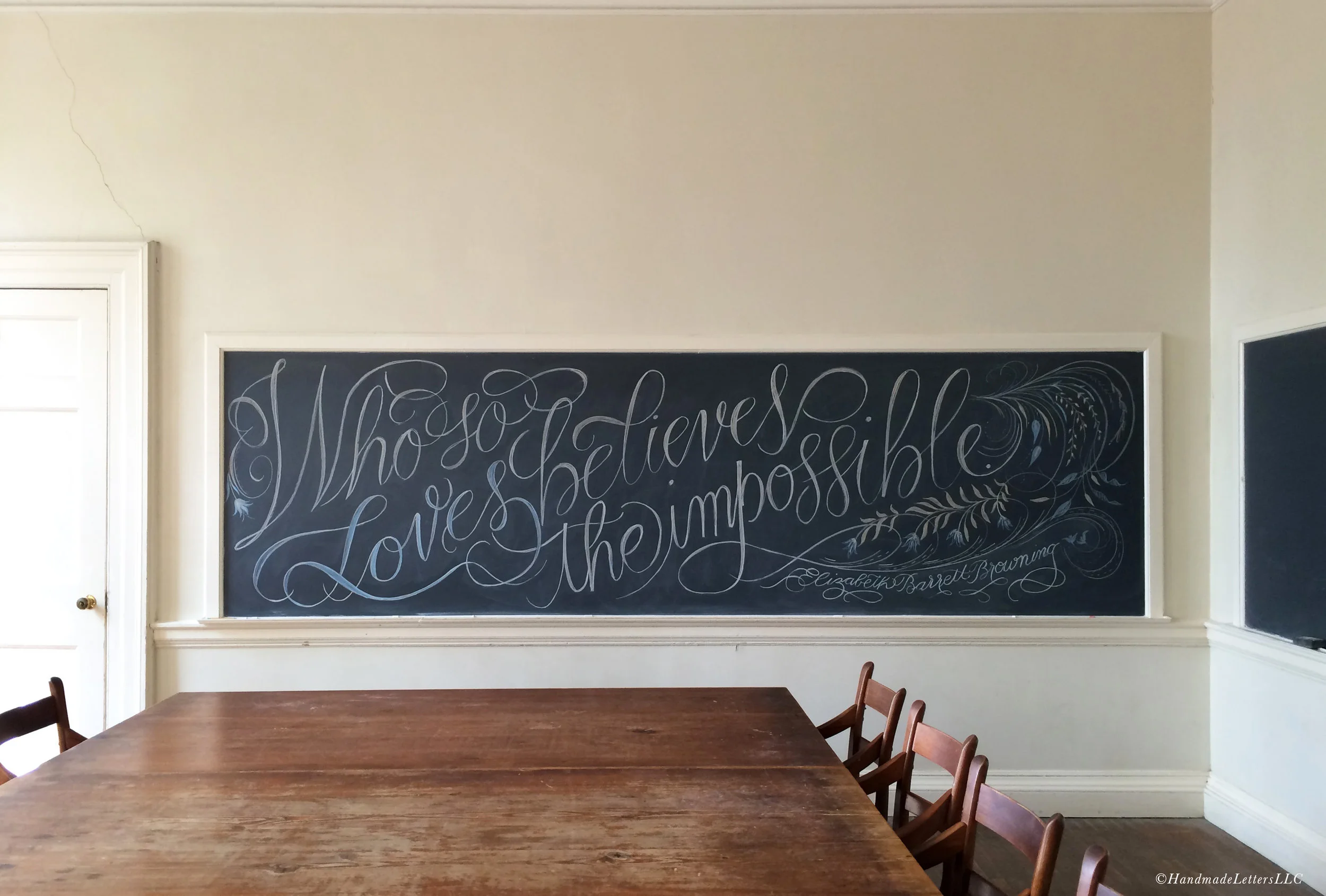 Handmade Letters - Hand-Lettered Chalkboard
