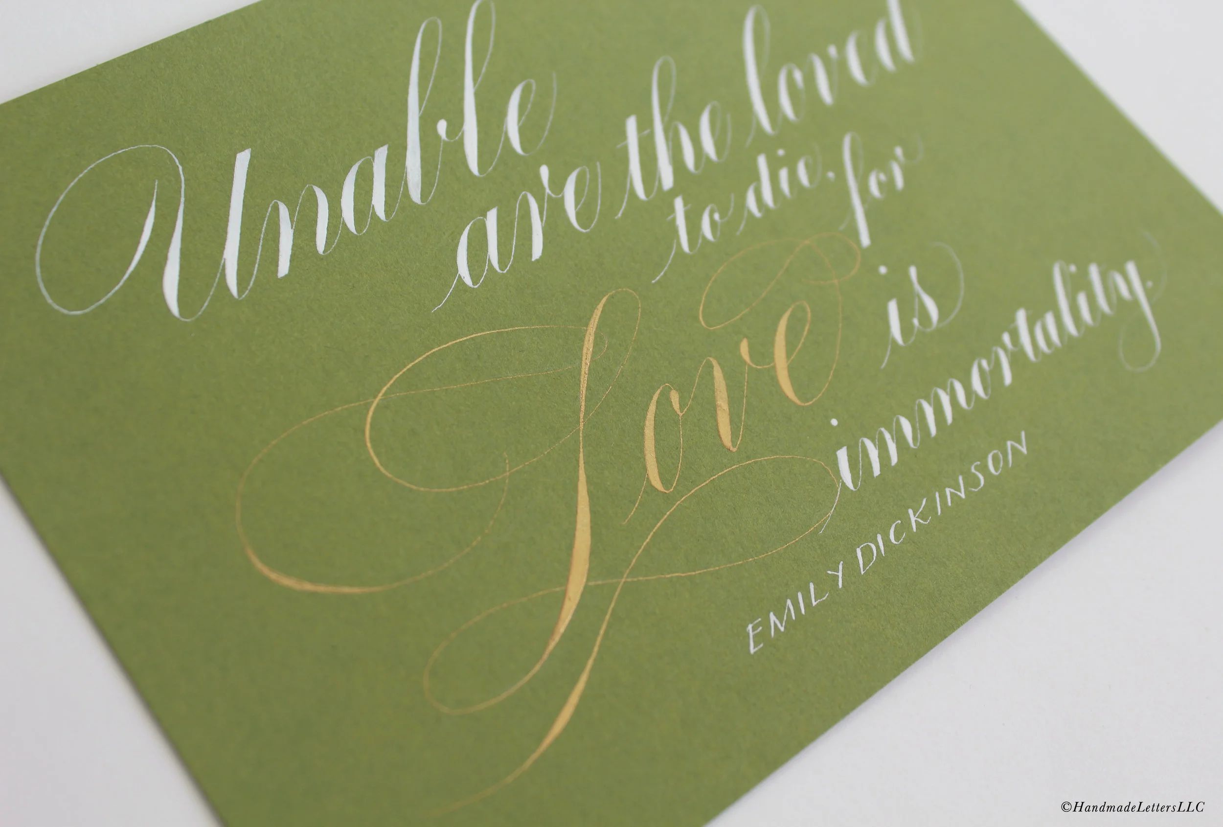 Handmade Letters - Condolence Letter