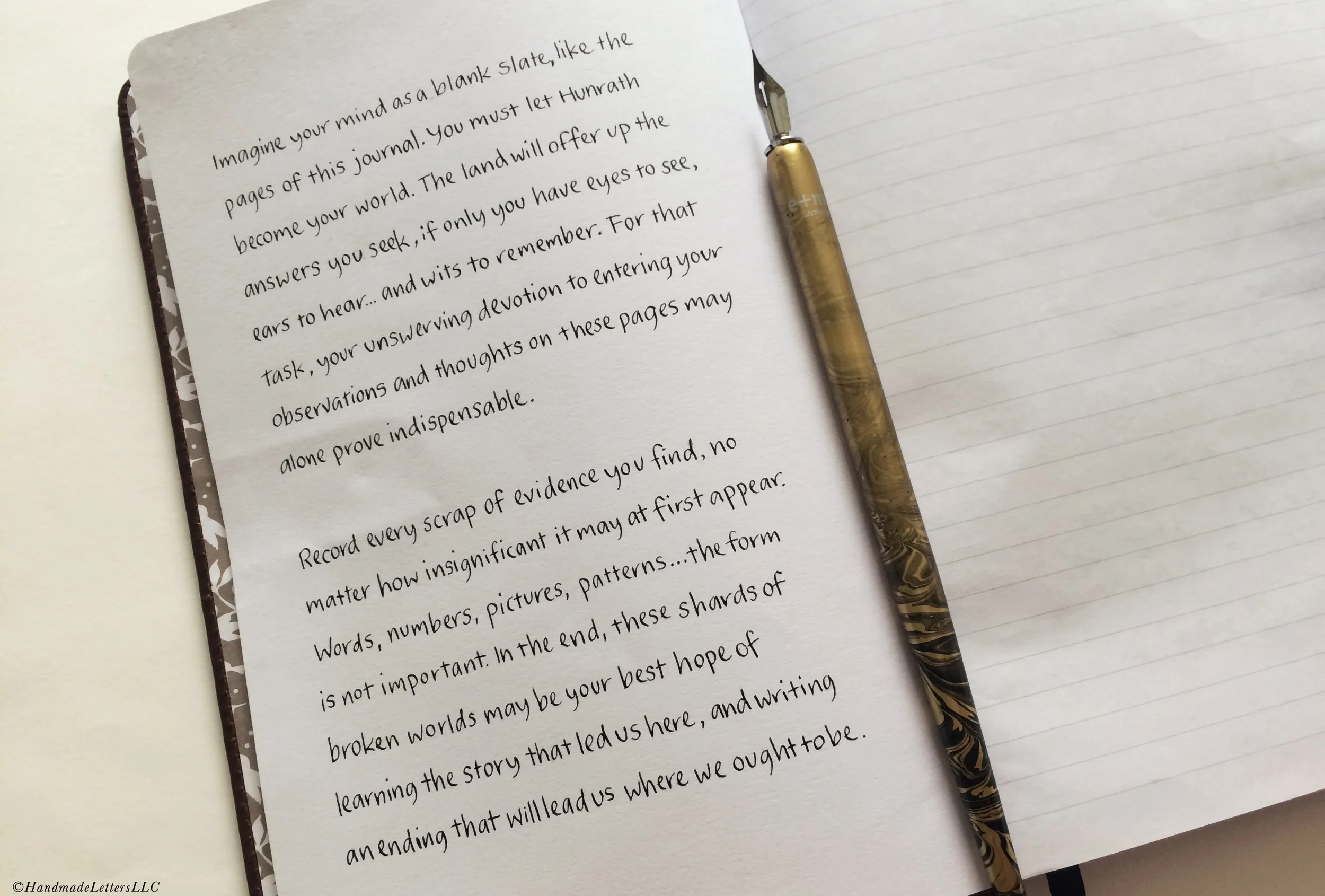 Handmade Letters - Gaming Journal