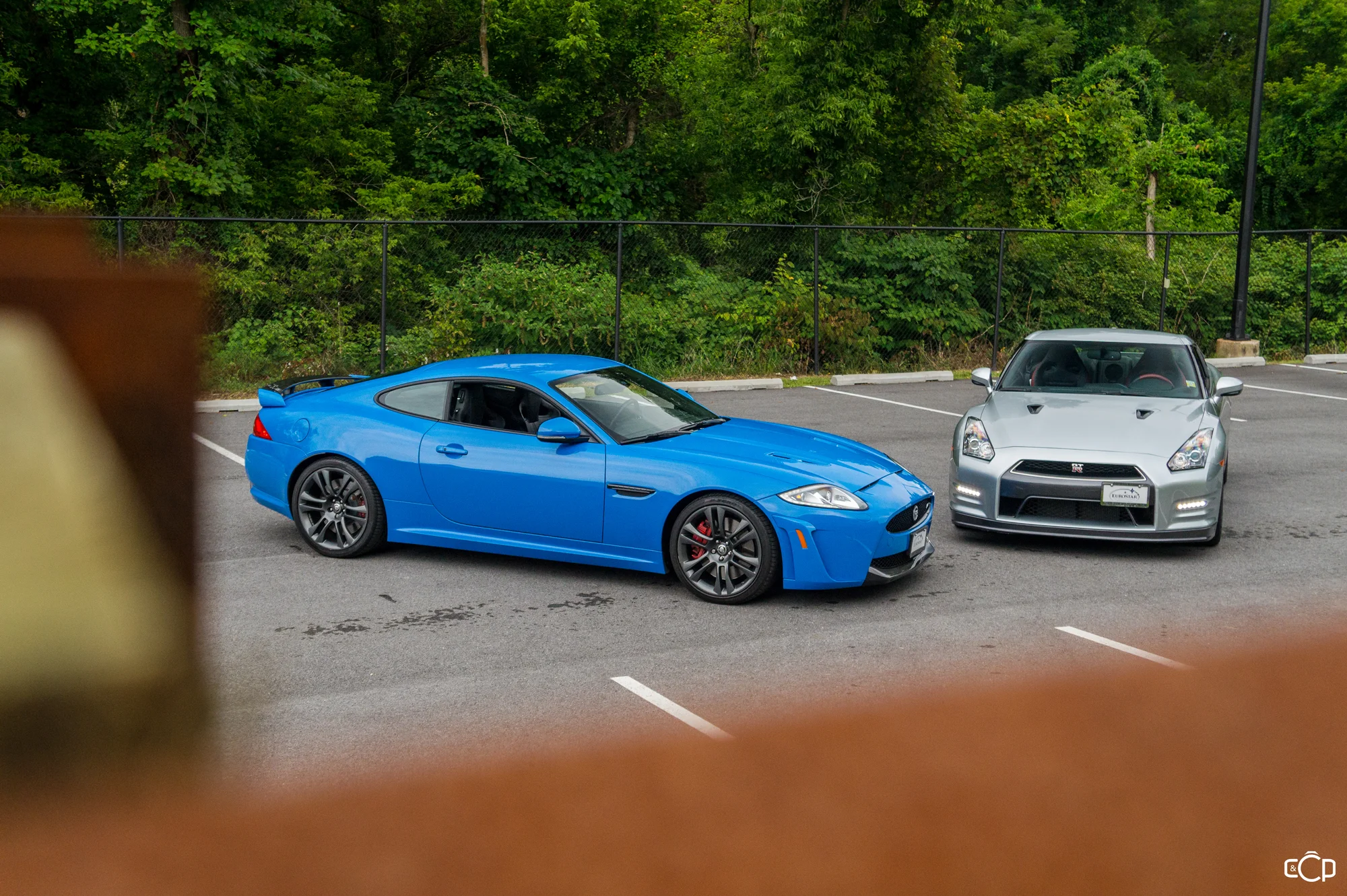 Nissan GTR and Jaguar XKR-S.