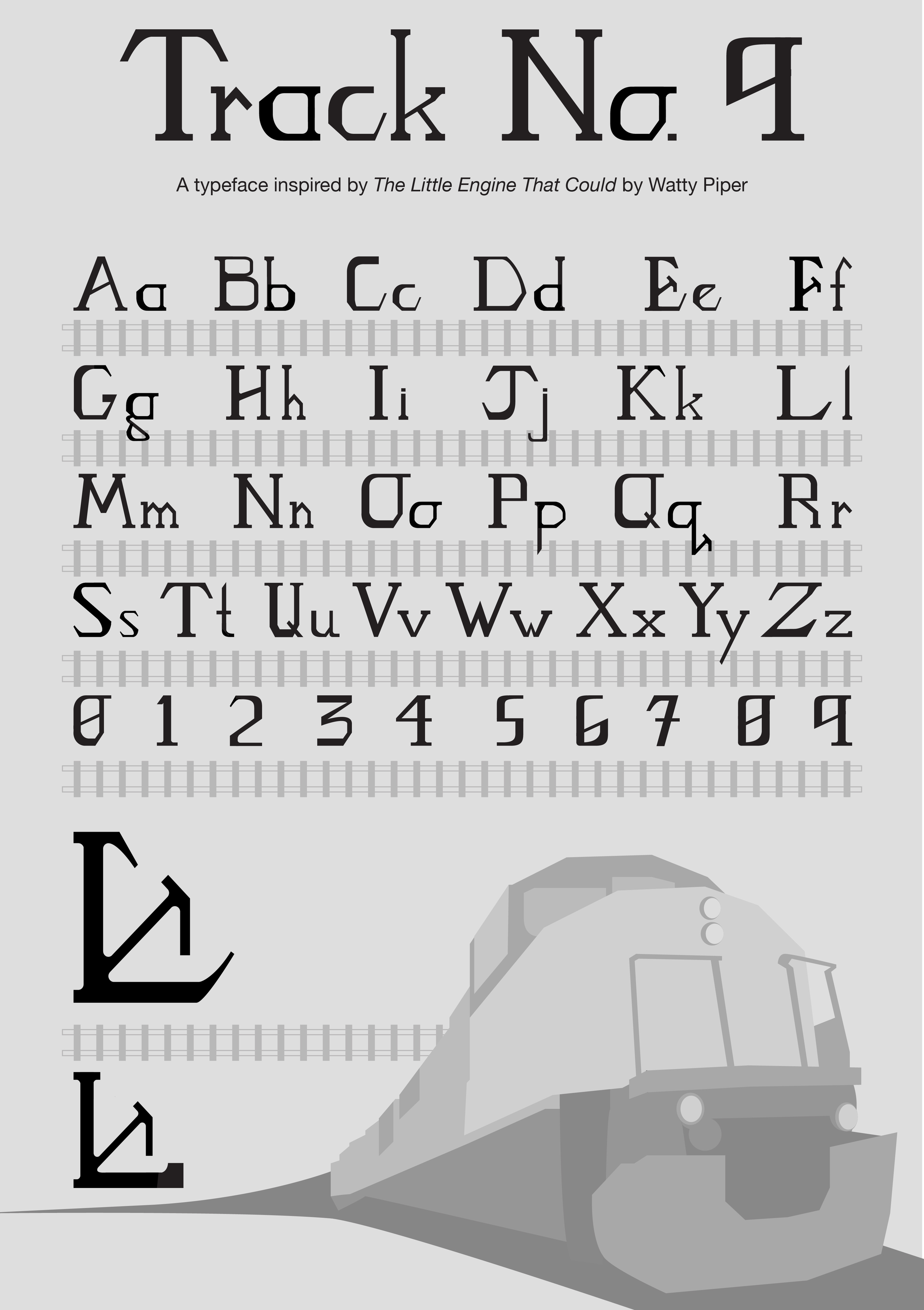 Track No. 9 Typeface Design