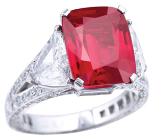 The Graff Ruby sold &nbsp;by Sothebys in 2014 for $8,600,410.00
