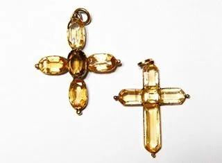 Jane and Cassandra Austen's Topaz Crosses